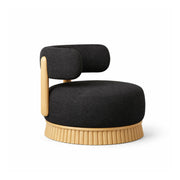 Sessel Strik Lounge – Moderner Loungesessel im Samtdesign